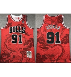 Men Chicago Bulls 91 Dennis Rodman Red 1997 98 Throwback Stitched Basketball Jersey 01 Men Chicago Bulls 91 Dennis Rodman Red 1997 98 Throwback Stitched Basketball Jersey 01