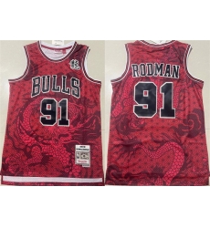Men Chicago Bulls 91 Dennis Rodman Red 1997 98 Throwback Stitched Basketball Jersey 02 Men Chicago Bulls 91 Dennis Rodman Red 1997 98 Throwback Stitched Basketball Jersey 02