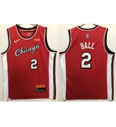 Men Nike Chicago Bulls 2 Lonzo Ball 75th Anniversary Red Edition Swingman Stitched Basketball Jersey Men Nike Chicago Bulls 2 Lonzo Ball 75th Anniversary Red Edition Swingman Stitched Basketball Jersey