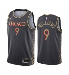 Men Nike Chicago Bulls 9 Patrick Williams Black NBA Swingman 2020 21 City Edition Jersey Men Nike Chicago Bulls 9 Patrick Williams Black NBA Swingman 2020 21 City Edition Jersey