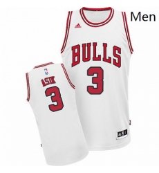 Mens Adidas Chicago Bulls 3 Omer Asik Swingman White Home NBA Jersey Mens Adidas Chicago Bulls 3 Omer Asik Swingman White Home NBA Jersey