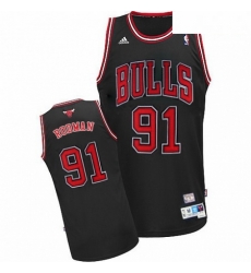 Mens Adidas Chicago Bulls 91 Dennis Rodman Swingman Black Throwback NBA Jersey Mens Adidas Chicago Bulls 91 Dennis Rodman Swingman Black Throwback NBA Jersey