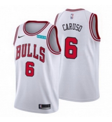 Men's Chicago Bulls #6 Alex Caruso White Edition Swingman Stitched Basketball Jersey Men's Chicago Bulls #6 Alex Caruso White Edition Swingman Stitched Basketball Jersey