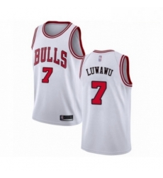 Mens Chicago Bulls 7 Timothe Luwawu Authentic White Basketball Jersey Association Edition Mens Chicago Bulls 7 Timothe Luwawu Authentic White Basketball Jersey Association Edition