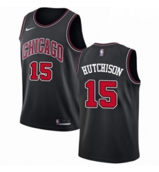 Mens Nike Chicago Bulls 15 Chandler Hutchison Swingman Black NBA Jersey Statement Edition Mens Nike Chicago Bulls 15 Chandler Hutchison Swingman Black NBA Jersey Statement Edition