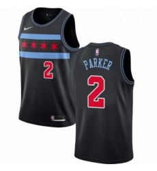 Mens Nike Chicago Bulls 2 Jabari Parker Swingman Black NBA Jersey City Edition Mens Nike Chicago Bulls 2 Jabari Parker Swingman Black NBA Jersey City Edition
