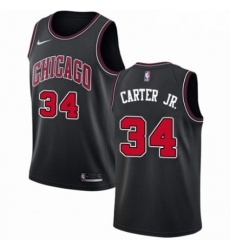 Mens Nike Chicago Bulls 34 Wendell Carter Jr Swingman Black NBA Jersey Statement Edition Mens Nike Chicago Bulls 34 Wendell Carter Jr Swingman Black NBA Jersey Statement Edition
