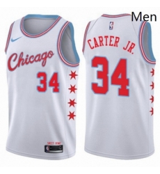 Mens Nike Chicago Bulls 34 Wendell Carter Jr Swingman White NBA Jersey City Edition Mens Nike Chicago Bulls 34 Wendell Carter Jr Swingman White NBA Jersey City Edition