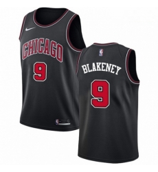 Mens Nike Chicago Bulls 9 Antonio Blakeney Swingman Black NBA Jersey Statement Edition Mens Nike Chicago Bulls 9 Antonio Blakeney Swingman Black NBA Jersey Statement Edition