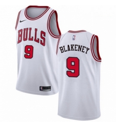 Mens Nike Chicago Bulls 9 Antonio Blakeney Swingman White NBA Jersey Association Edition Mens Nike Chicago Bulls 9 Antonio Blakeney Swingman White NBA Jersey Association Edition