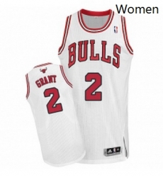 Womens Adidas Chicago Bulls 2 Jerian Grant Authentic White Home NBA Jersey Womens Adidas Chicago Bulls 2 Jerian Grant Authentic White Home NBA Jersey