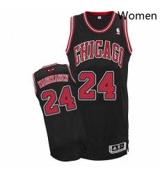 Womens Adidas Chicago Bulls 24 Lauri Markkanen Authentic Black Alternate NBA Jersey Womens Adidas Chicago Bulls 24 Lauri Markkanen Authentic Black Alternate NBA Jersey