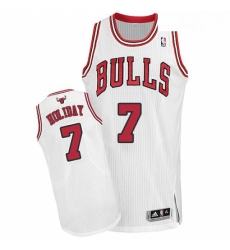 Womens Adidas Chicago Bulls 7 Justin Holiday Authentic White Home NBA Jersey Womens Adidas Chicago Bulls 7 Justin Holiday Authentic White Home NBA Jersey
