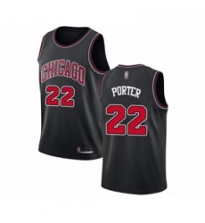 Womens Chicago Bulls 22 Otto Porter Swingman Black Basketball Jersey Statement Edition Womens Chicago Bulls 22 Otto Porter Swingman Black Basketball Jersey Statement Edition