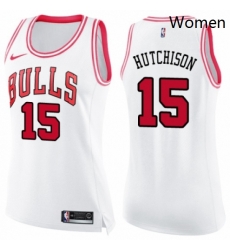 Womens Nike Chicago Bulls 15 Chandler Hutchison Swingman WhitePink Fashion NBA Jersey Womens Nike Chicago Bulls 15 Chandler Hutchison Swingman WhitePink Fashion NBA Jersey