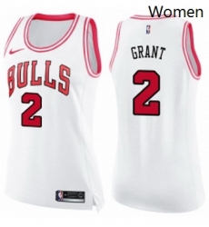 Womens Nike Chicago Bulls 2 Jerian Grant Swingman WhitePink Fashion NBA Jersey Womens Nike Chicago Bulls 2 Jerian Grant Swingman WhitePink Fashion NBA Jersey