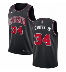 Womens Nike Chicago Bulls 34 Wendell Carter Jr Authentic Black NBA Jersey Statement Edition Womens Nike Chicago Bulls 34 Wendell Carter Jr Authentic Black NBA Jersey Statement Edition