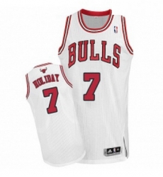 Youth Adidas Chicago Bulls 7 Justin Holiday Authentic White Home NBA Jersey Youth Adidas Chicago Bulls 7 Justin Holiday Authentic White Home NBA Jersey