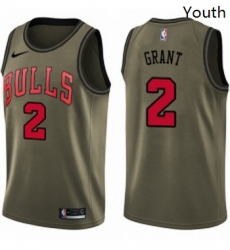 Youth Nike Chicago Bulls 2 Jerian Grant Swingman Green Salute to Service NBA Jersey Youth Nike Chicago Bulls 2 Jerian Grant Swingman Green Salute to Service NBA Jersey