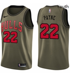 Youth Nike Chicago Bulls 22 Cameron Payne Swingman Green Salute to Service NBA Jersey Youth Nike Chicago Bulls 22 Cameron Payne Swingman Green Salute to Service NBA Jersey