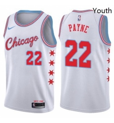 Youth Nike Chicago Bulls 22 Cameron Payne Swingman White NBA Jersey City Edition Youth Nike Chicago Bulls 22 Cameron Payne Swingman White NBA Jersey City Edition