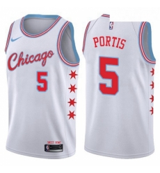 Youth Nike Chicago Bulls 5 Bobby Portis Swingman White NBA Jersey City Edition Youth Nike Chicago Bulls 5 Bobby Portis Swingman White NBA Jersey City Edition