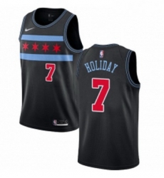 Youth Nike Chicago Bulls 7 Justin Holiday Swingman Black NBA Jersey City Edition Youth Nike Chicago Bulls 7 Justin Holiday Swingman Black NBA Jersey City Edition
