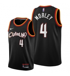 Men Cleveland Cavaliers 4 Evan Mobley Black Jerseys Men Cleveland Cavaliers 4 Evan Mobley Black Jerseys