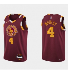 Men Cleveland Cavaliers 4 Evan Mobley Wine Red 2021 2022 75th Anniversary City Edition Swingman Stitched Jersey Men Cleveland Cavaliers 4 Evan Mobley Wine Red 2021 2022 75th Anniversary City Edition Swingman Stitched Jersey