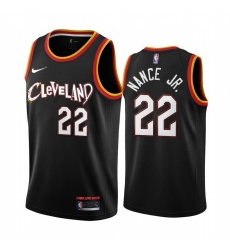 Men Nike Cleveland Cavaliers 22 Larry Nance Jr Black NBA Swingman 2020 21 City Edition Jersey Men Nike Cleveland Cavaliers 22 Larry Nance Jr Black NBA Swingman 2020 21 City Edition Jersey