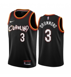 Men Nike Cleveland Cavaliers 3 Andre Drummond Black NBA Swingman 2020 21 City Edition Jersey Men Nike Cleveland Cavaliers 3 Andre Drummond Black NBA Swingman 2020 21 City Edition Jersey