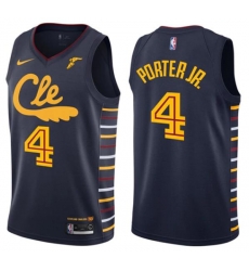 Men Nike Cleveland Cavaliers 4 KEVIN PORTER JR Blue NBA Jersey Men Nike Cleveland Cavaliers 4 KEVIN PORTER JR Blue NBA Jersey