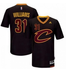 Mens Cleveland Cavaliers 31 Deron Williams adidas Black Sleeved Player Swingman Jersey Mens Cleveland Cavaliers 31 Deron Williams adidas Black Sleeved Player Swingman Jersey