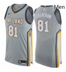 Mens Nike Cleveland Cavaliers 81 Jose Calderon Authentic Gray NBA Jersey City Edition Mens Nike Cleveland Cavaliers 81 Jose Calderon Authentic Gray NBA Jersey City Edition