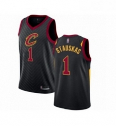 Womens Cleveland Cavaliers 1 Nik Stauskas Authentic Black Basketball Jersey Statement Edition Womens Cleveland Cavaliers 1 Nik Stauskas Authentic Black Basketball Jersey Statement Edition