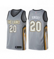 Womens Cleveland Cavaliers 20 Brandon Knight Swingman Gray Basketball Jersey City Edition Womens Cleveland Cavaliers 20 Brandon Knight Swingman Gray Basketball Jersey City Edition
