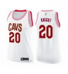 Womens Cleveland Cavaliers 20 Brandon Knight Swingman White Pink Fashion Basketball Jersey Womens Cleveland Cavaliers 20 Brandon Knight Swingman White Pink Fashion Basketball Jersey