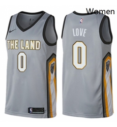 Womens Nike Cleveland Cavaliers 0 Kevin Love Swingman Gray NBA Jersey City Edition Womens Nike Cleveland Cavaliers 0 Kevin Love Swingman Gray NBA Jersey City Edition