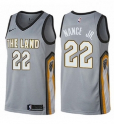 Womens Nike Cleveland Cavaliers 22 Larry Nance Jr Swingman Gray NBA Jersey City Edition Womens Nike Cleveland Cavaliers 22 Larry Nance Jr Swingman Gray NBA Jersey City Edition