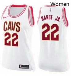 Womens Nike Cleveland Cavaliers 22 Larry Nance Jr Swingman WhitePink Fashion NBA Jersey Womens Nike Cleveland Cavaliers 22 Larry Nance Jr Swingman WhitePink Fashion NBA Jersey