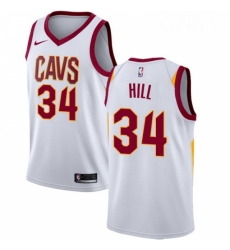 Womens Nike Cleveland Cavaliers 34 Tyrone Hill Authentic White Home NBA Jersey Association Edition Womens Nike Cleveland Cavaliers 34 Tyrone Hill Authentic White Home NBA Jersey Association Edition