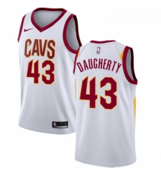 Womens Nike Cleveland Cavaliers 43 Brad Daugherty Authentic White Home NBA Jersey Association Edition Womens Nike Cleveland Cavaliers 43 Brad Daugherty Authentic White Home NBA Jersey Association Edition