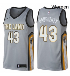 Womens Nike Cleveland Cavaliers 43 Brad Daugherty Swingman Gray NBA Jersey City Edition Womens Nike Cleveland Cavaliers 43 Brad Daugherty Swingman Gray NBA Jersey City Edition