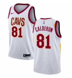 Womens Nike Cleveland Cavaliers 81 Jose Calderon Swingman White Home NBA Jersey Association Edition Womens Nike Cleveland Cavaliers 81 Jose Calderon Swingman White Home NBA Jersey Association Edition