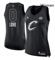 Womens Nike Jordan Cleveland Cavaliers 0 Kevin Love Swingman Black 2018 All Star Game NBA Jersey Womens Nike Jordan Cleveland Cavaliers 0 Kevin Love Swingman Black 2018 All Star Game NBA Jersey