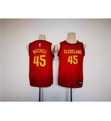 Youth Cleveland Cavaliers 45 Donovan Mitchell Red Stitched Jersey Youth Cleveland Cavaliers 45 Donovan Mitchell Red Stitched Jersey