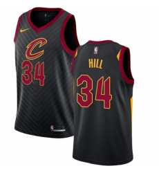 Youth Nike Cleveland Cavaliers 34 Tyrone Hill Authentic Black Alternate NBA Jersey Statement Edition Youth Nike Cleveland Cavaliers 34 Tyrone Hill Authentic Black Alternate NBA Jersey Statement Edition