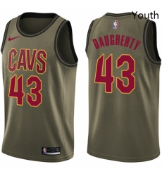 Youth Nike Cleveland Cavaliers 43 Brad Daugherty Swingman Green Salute to Service NBA Jersey Youth Nike Cleveland Cavaliers 43 Brad Daugherty Swingman Green Salute to Service NBA Jersey