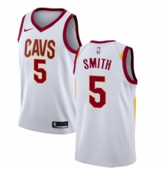 Youth Nike Cleveland Cavaliers 5 JR Smith Swingman White Home NBA Jersey Association Edition Youth Nike Cleveland Cavaliers 5 JR Smith Swingman White Home NBA Jersey Association Edition