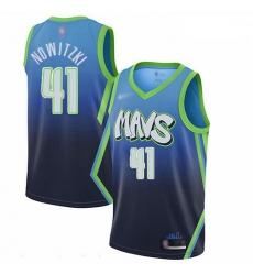 Mavericks 41 Dirk Nowitzki Blue Basketball Swingman City Edition 2019 20 Jersey Mavericks 41 Dirk Nowitzki Blue Basketball Swingman City Edition 2019 20 Jersey